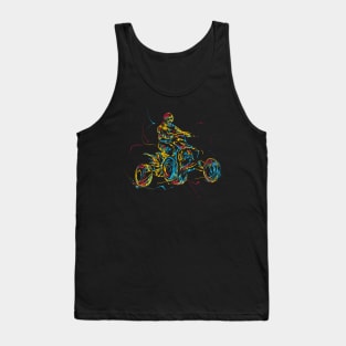 atv rider abstract Tank Top